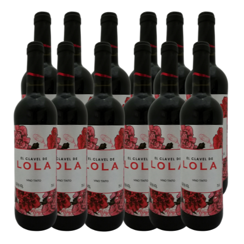 Vino Joven El clavel de Lola - Pack 12 botellas